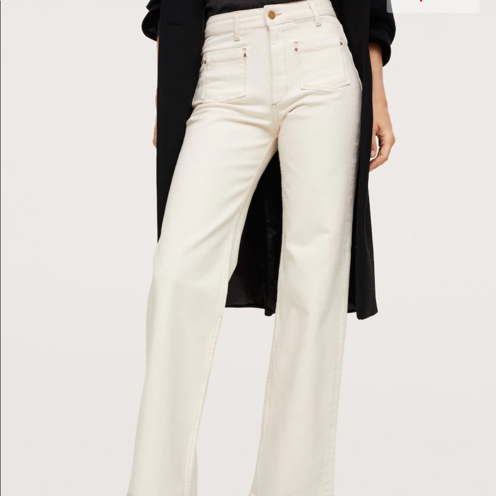 **NWT** MANGO Wide-leg jeans with pockets